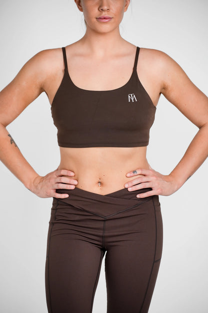 Revamp Luxe Classic Crop Top - Mocha Bliss